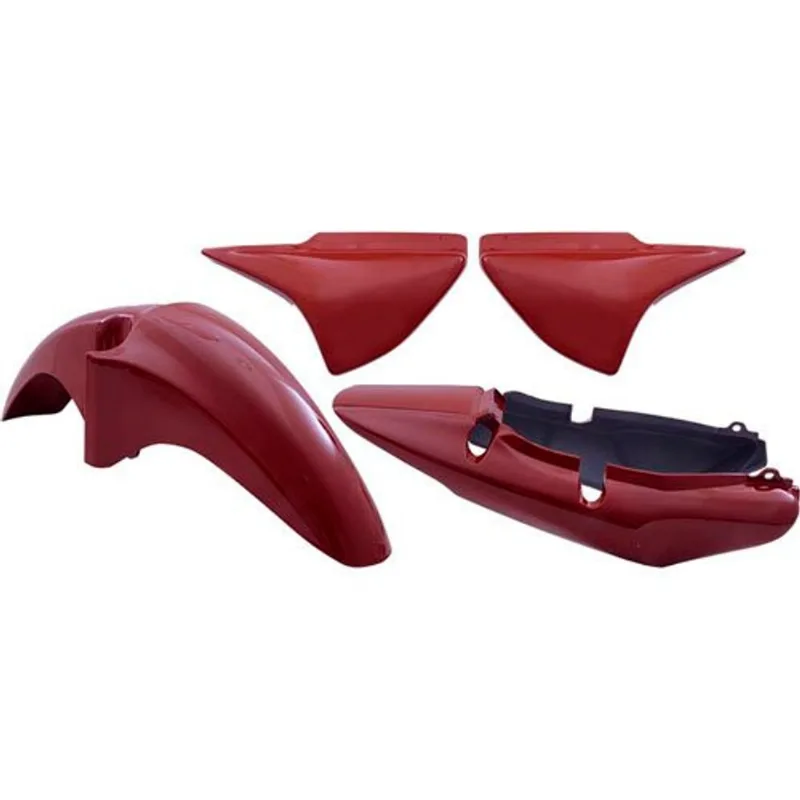 Kit Carenagem Wester 5 Peças Moto Titan 150 2006 A 2008 Vermelho (MP)