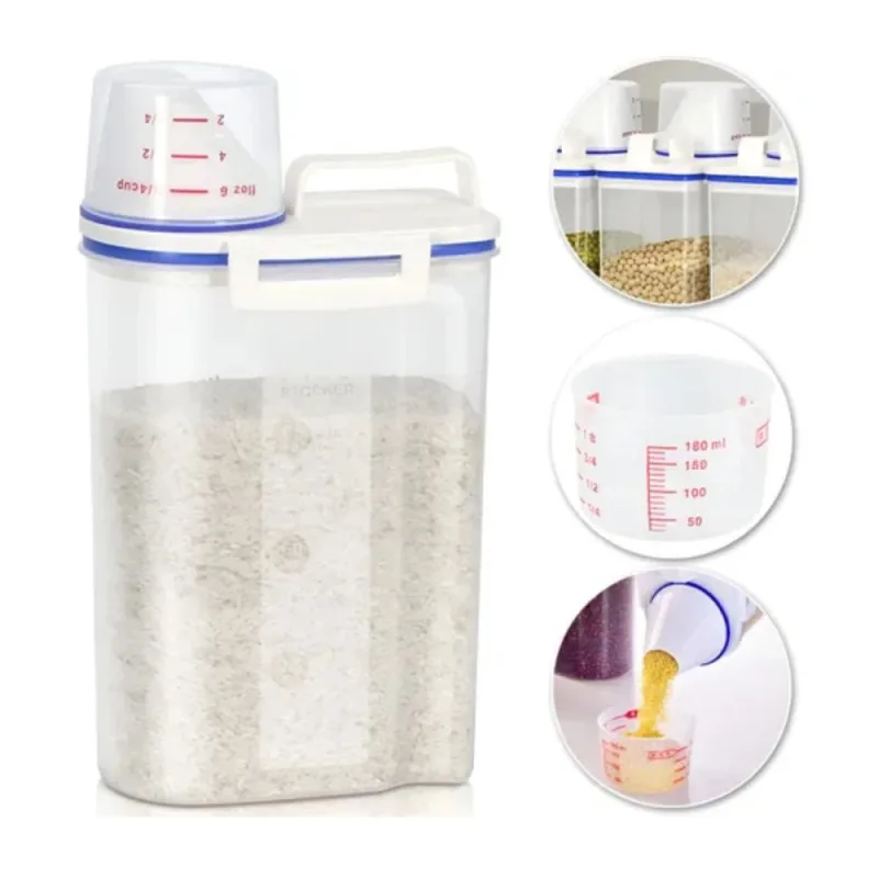 Pote Hermético Multiuso Com Dosador - 1,5kg - TOP RIO - Utilidades Domesticas