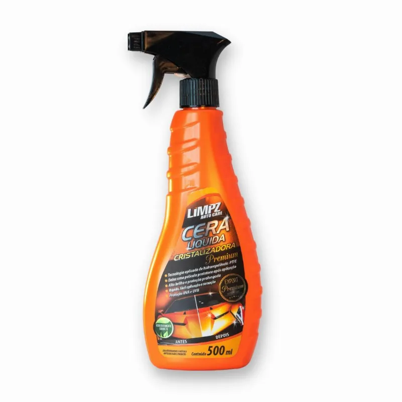 Cera Liquida Cristalizadora Premium Ptfe Limpz Auto 500 Ml