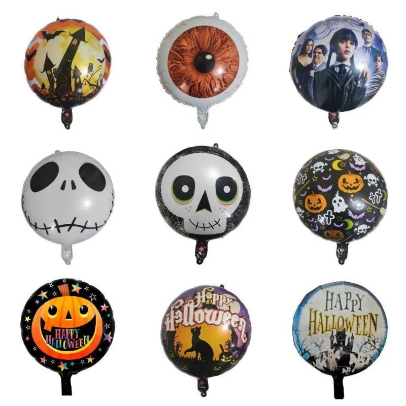 Balão Metalizado Halloween Estampado - 18 Polegadas Modelo Caveira Mexicana