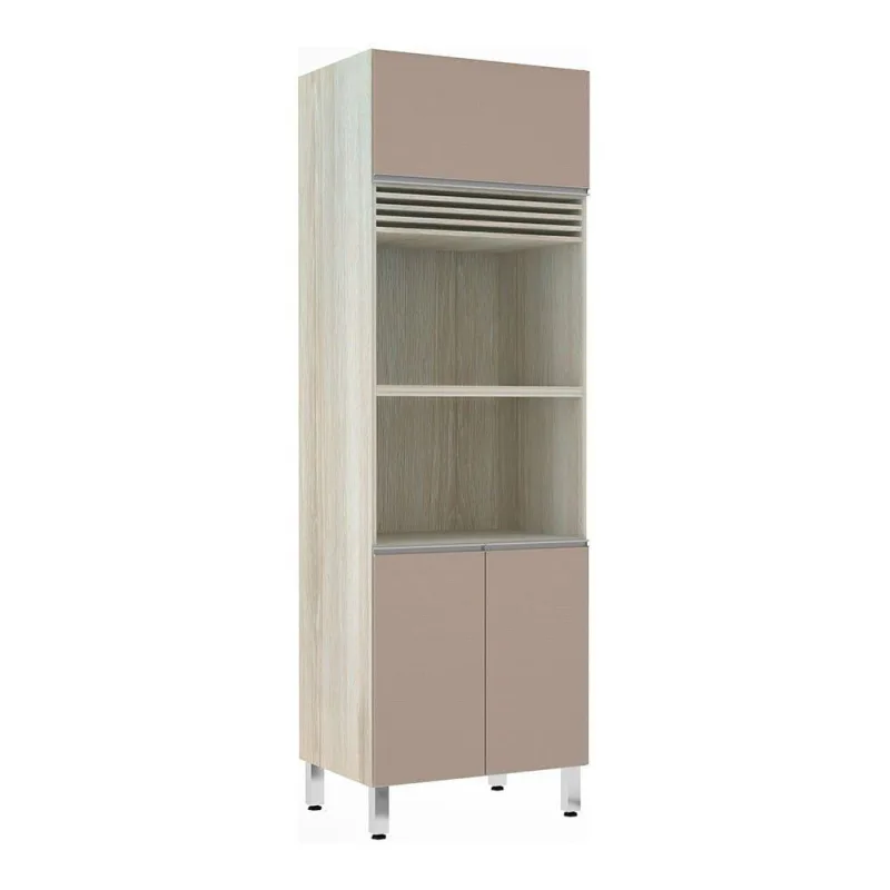 Paneleiro 70cm 3 Portas com Espaço para Forno e Micro-ondas - Acabamento com Alta Qualidade - Luciane - Móveis