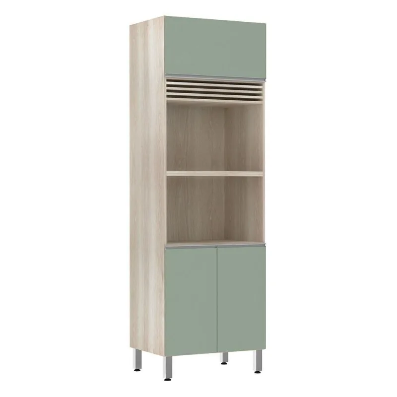 Paneleiro 70 cm 3 Portas Espaço para Forno e Micro-ondas. - Luciane - Móveis