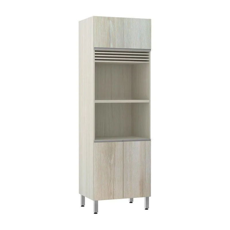 Paneleiro 70cm 3 Portas com Espaço para Forno e Micro-ondas. - Luciane - Móveis