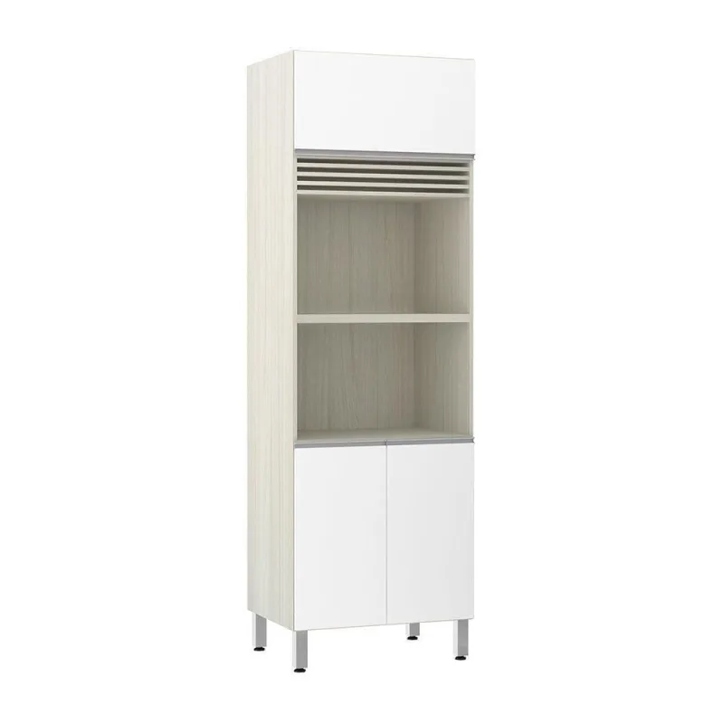 Paneleiro 70cm 3 Portas Espaço para Forno e Micro-ondas - Luciane - Móveis
