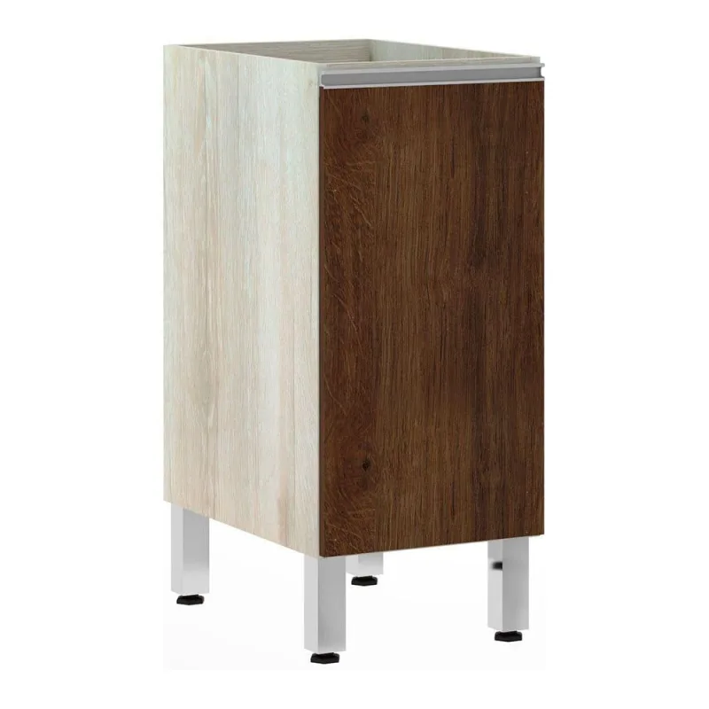 Balcão Sem Tampo 35cm 1 Prateleira Lis Legno Crema Com - Luciane - Móveis