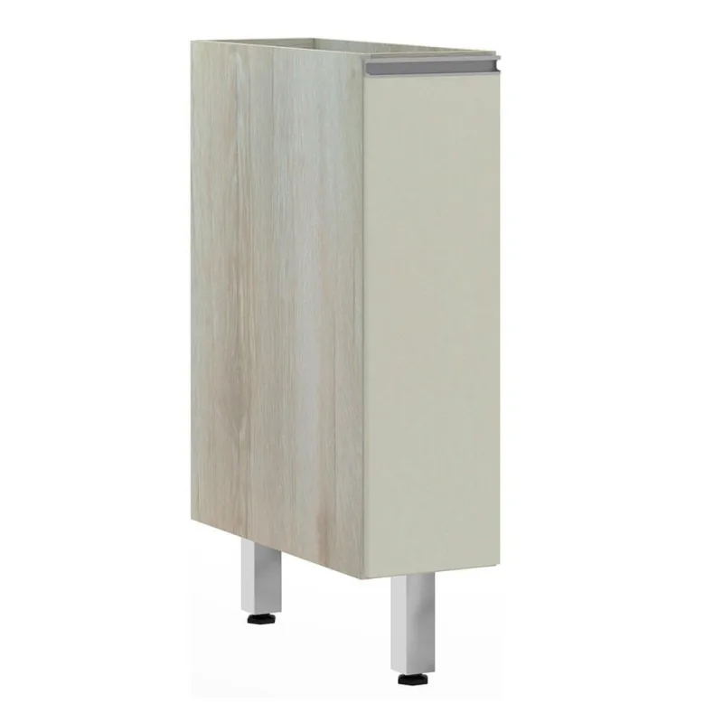 Balcão Sem Tampo 20cm Lis Legno Crem e Kashmir - Luciane - Móveis