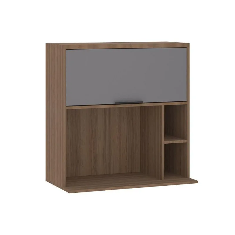 Armário Aéreo Cozinha 80cm 1 Porta Espaço Micro-ondas Aspen - Luciane Móveis - Ferramentas