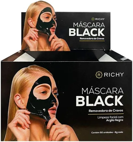 Richy Mascara Black 8g - BLACK - Higiene E Beleza