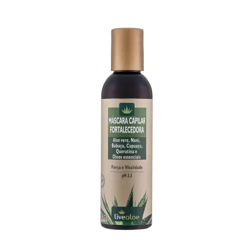 Máscara Capilar Fortalecedor 240 Ml Livealoe - LIVE ALOE - Higiene E Beleza