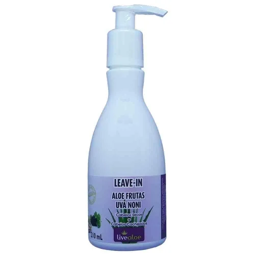 Leave In Aloe Frutas Noni E Uva 210 Ml Live Aloe - LIVE ALOE - Higiene E Beleza