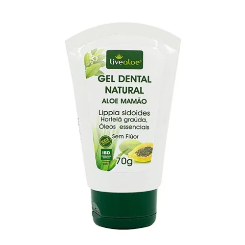Gel Dental Natural 60g Liv Aloe - LIVE ALOE