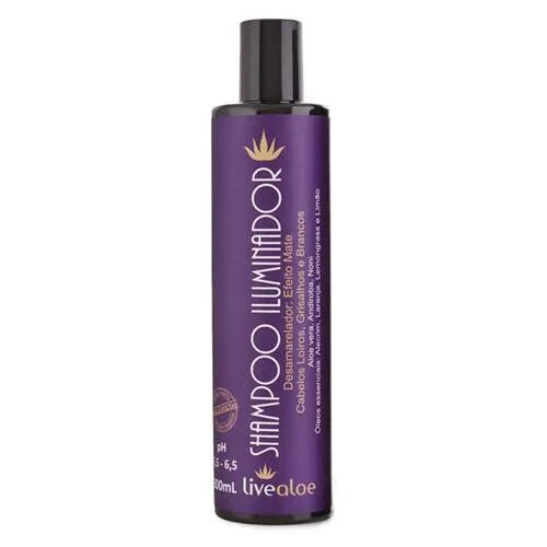 Shampoo Iluminador Aloe Vera 300 Ml Livealoe - LIVE ALOE - Perfumaria