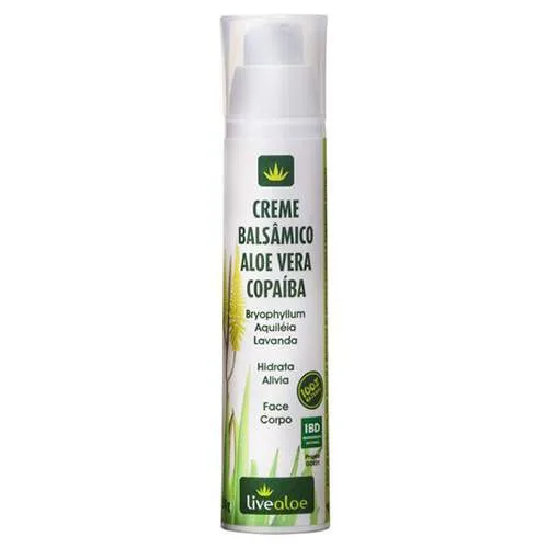 Creme Balsamico Aloe E Vera Copaiba 50g Bem Estar/terapia Alternativa - LIVE ALOE - Higiene E Beleza