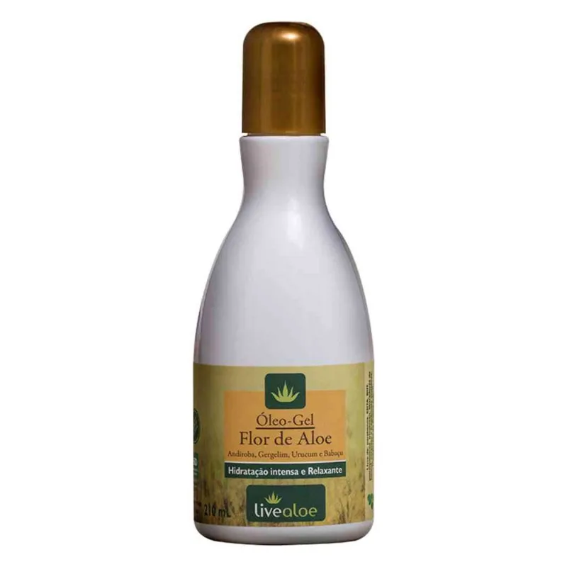 Óleo-Gel Flor de Aloe (Andiroba, Gergelim, Urucum, Babaçu) 120ml - LiveAloe