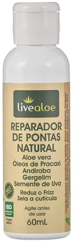 Rep Pontas Nat Livealoe 60ml - LIVEALOE - Higiene E Beleza