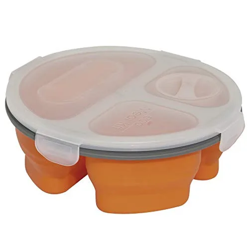 Porta Alimentos Retrátil Com Tampa 3 Divisorias - MIMO STYLE