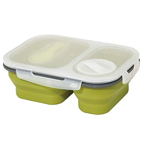 Porta Alimentos Retrátil Com Tampa 2 Divisorias - MIMO STYLE