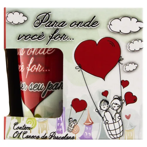 CANECA PORCELANA YAZI NAMORADOS - YAZI - Plásticos