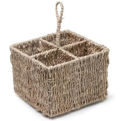 Porta Talher Mimo Style Quadrado Natural - NATURAL - Bazar