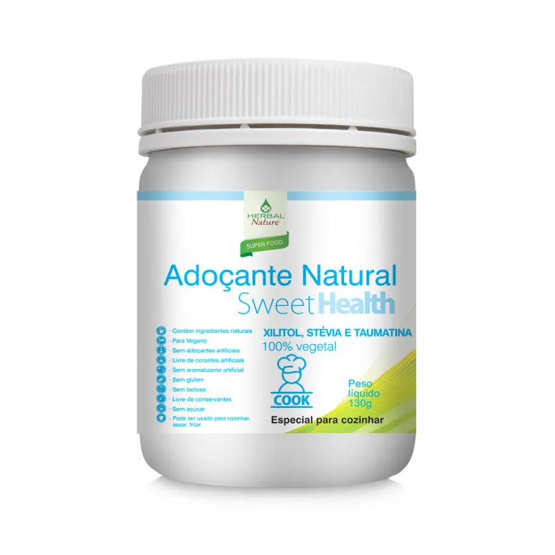 Mix de Adoçantes Naturais - Sweet Health - Herbal Nature - 130g - Herbal Nature - Adoçante