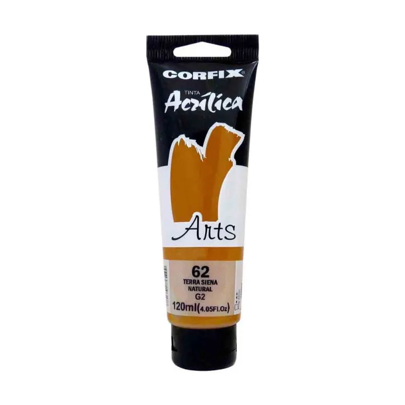 Tinta Acrilica Corfix Arts G2 62 Terra Siena Natural 120ml