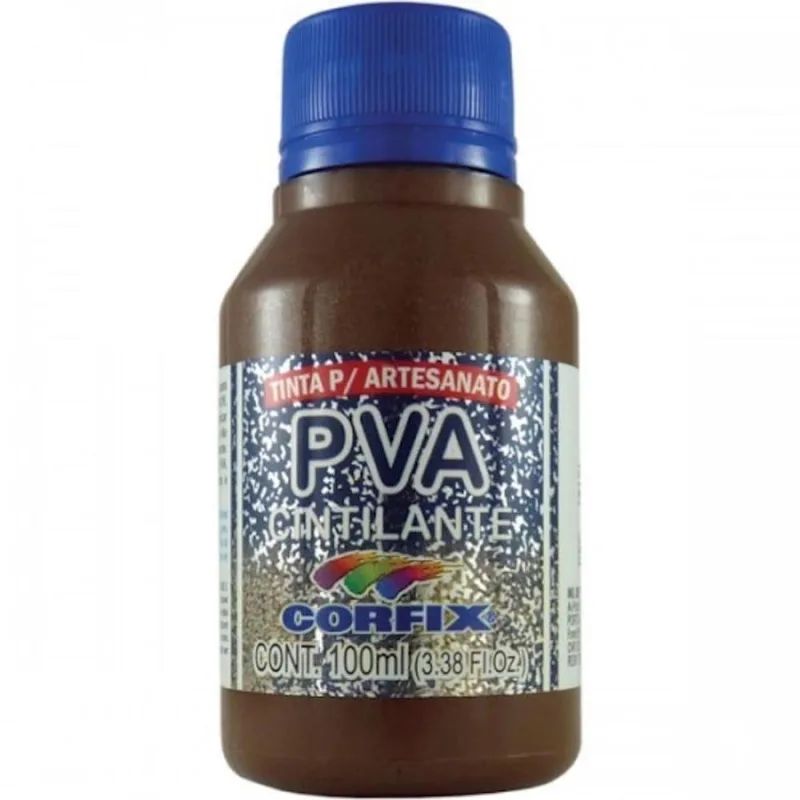 Tinta Pva Cintilante Corfix 604 Chocolate 100Ml