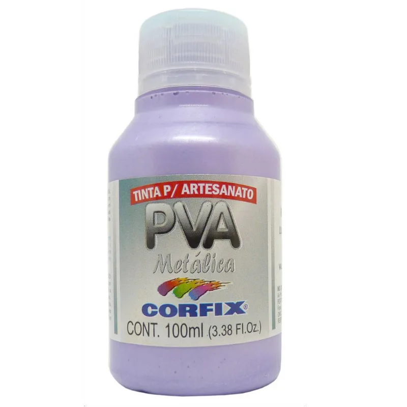 Tinta PVA Metalica Corfix 330 Lilas 100ml