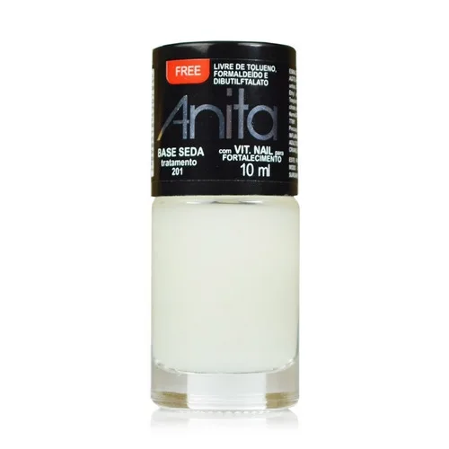 Anita Esmalte Coleção Free Base Seda Tratamento 201  - ANITA COSMÉTICOS - Higiene E Beleza