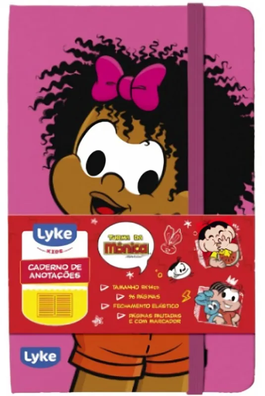 Caderno Anotações Caderneta 96 Folhas Pautado Turma Da Mônica - LC - Papelaria