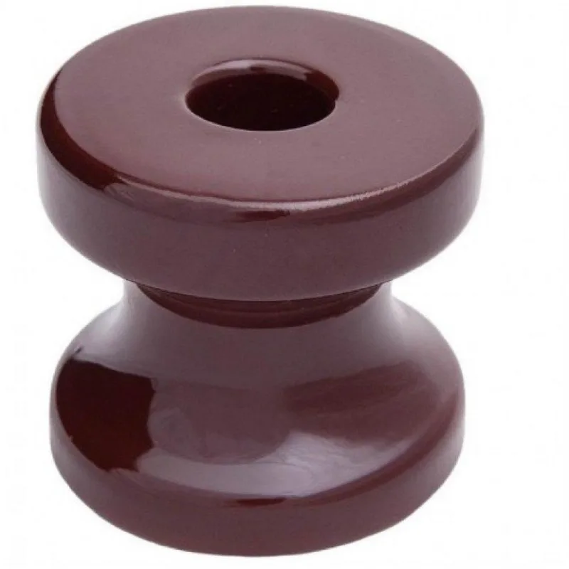 Isolador Porcelana Fio Luz 67x72mm