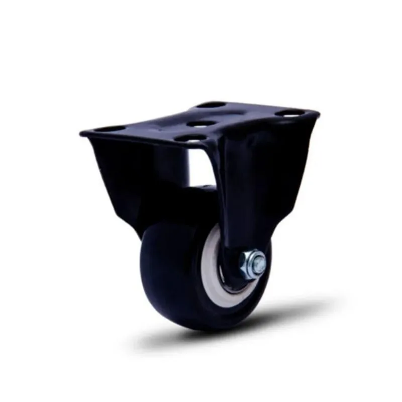 Rodízio Fixo 2'' Com Placa Colson Black Profissional Resistente Cap 30kg