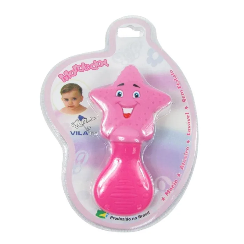 Mordedor Bebê Estrela Rosa Vila Toy