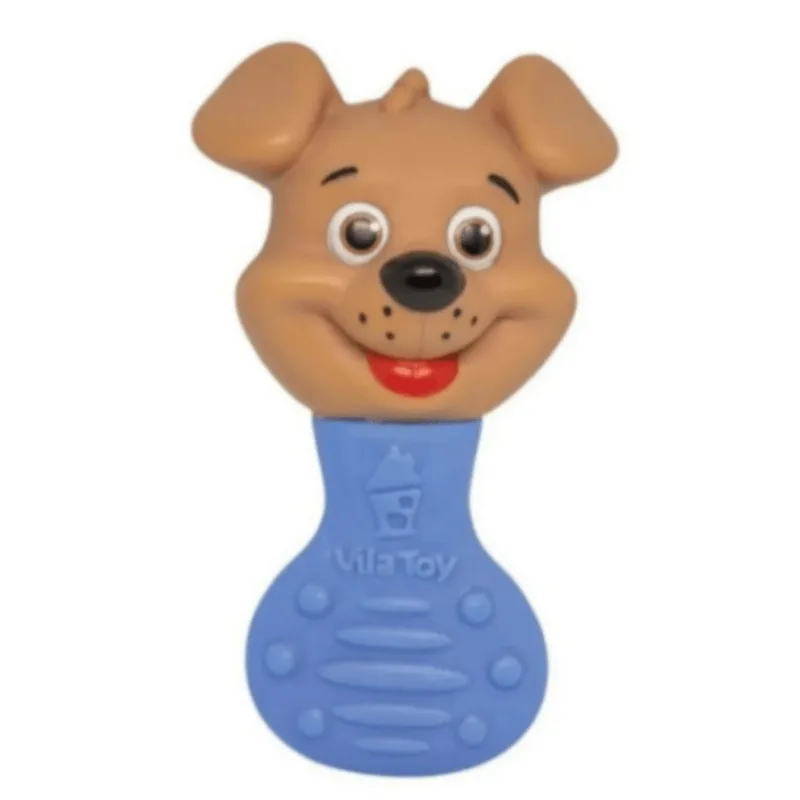 Mordedor e Chocalho Cachorro Azul