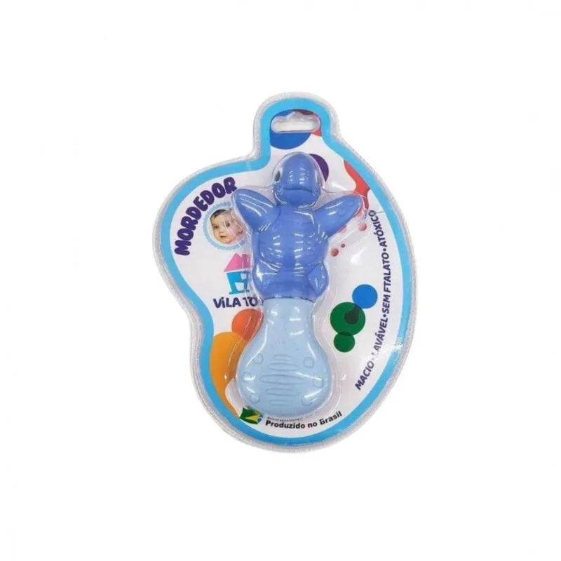 Mordedor Vila Toy Tartaruga AzuL