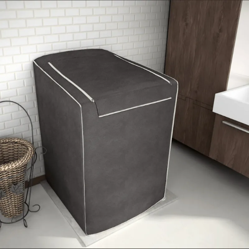 Capa P/Máquina de Lavar Roupa Adomes 10Kg a12Kg Café - ADOMES - Cama E Mesa