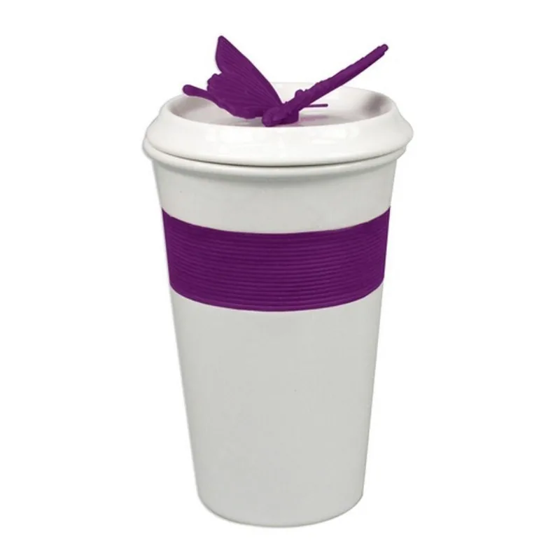 Borboleta Cup Roxo 13x8x8cm Trevisan Concept