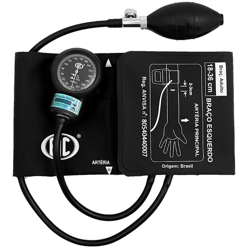 Aparelho de Pressão Arterial BIC AP0858 - Nylon Preto