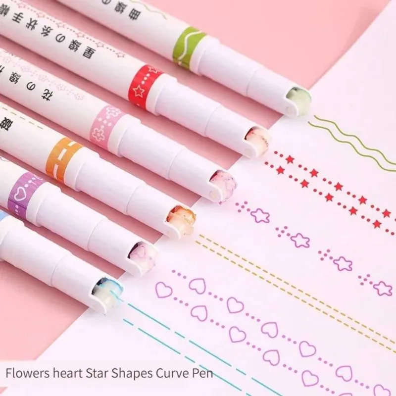 Caneta Carimbo Roller Stamp - Kit 6 Cores