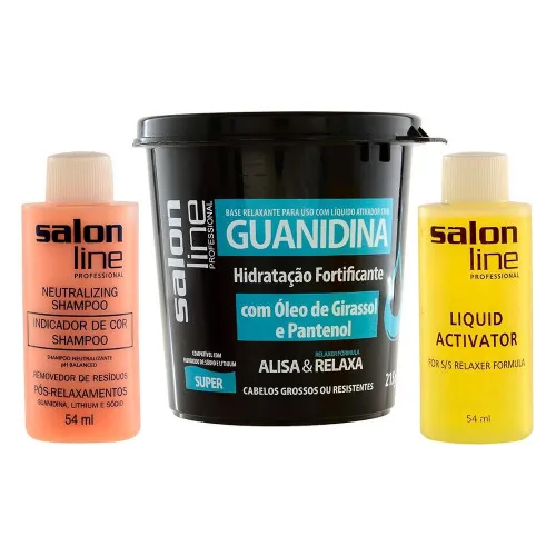 Creme Alisante Guanidina S.line O Girassol E Pantenol - Higiene E Beleza