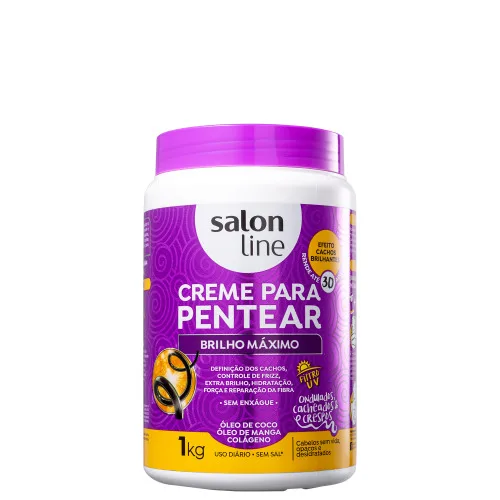 Creme Para Pentear Redutor De Volume Brilho Maximo 1k Salon Line - SALON LINE