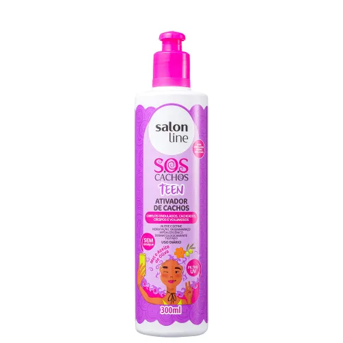 Ativador Cachos Salon Line 300ml Teen Unit - SALON LINE - Higiene E Beleza