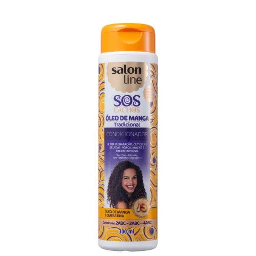 Condicionador Sos Cachos 300ml Salon Line - SALON LINE - Higiene E Beleza