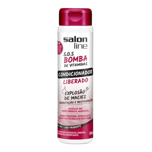 Condicionador Uso Diário Salon Line 300ml Sos Bomba Liberado Unit - SALON LINE - Higiene E Beleza