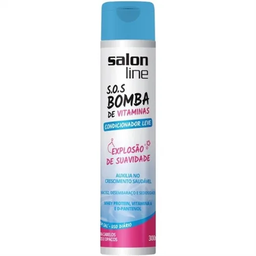 Condicionador Uso Diário Salon Line 300ml Sos Bomba Leve Unit - SALON LINE - Higiene E Beleza