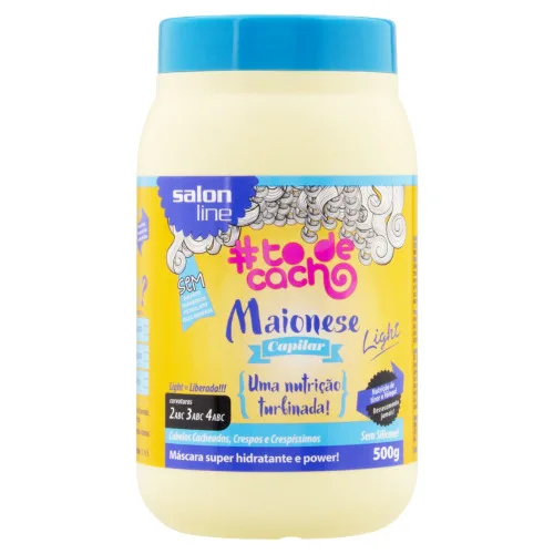 Maionese Capilar Salon Line 500g Todecacho Light Unit - SALON LINE - Higiene E Beleza