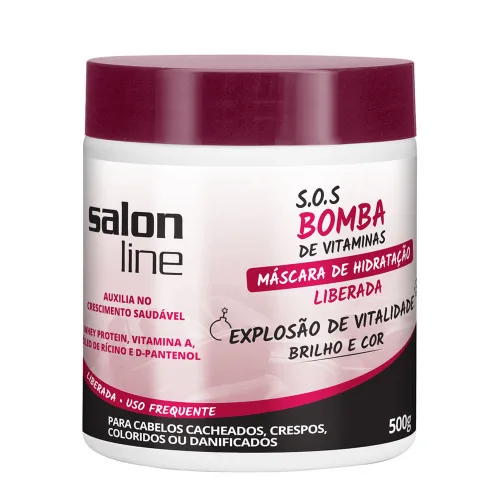 Creme Tratamento Salon Line 500g Sos Bomba Liberado Unit - SALON LINE - Higiene E Beleza