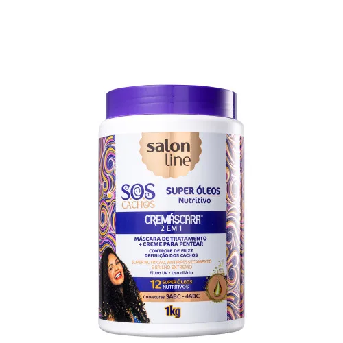 Cremascara 2x1nutritivo Sos 1kg - SALON LINE - Higiene E Beleza
