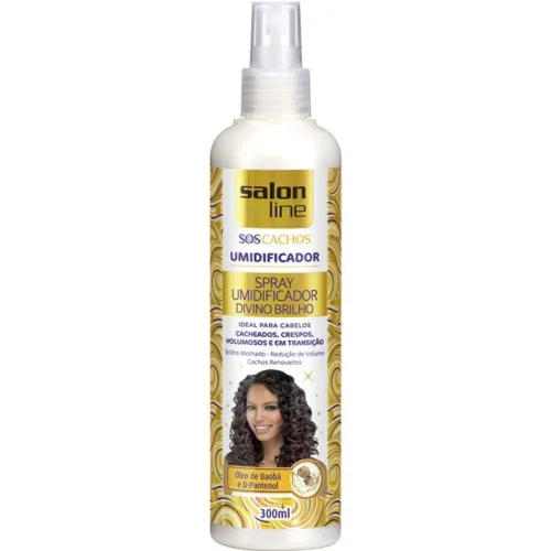 Spray Umidificador Divino Brilho Sos 300ml - Higiene E Beleza
