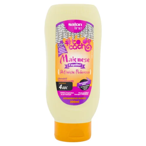 Maionese Capilar Salon Line 300ml Ativador Poder Unit - SALON LINE - Higiene E Beleza