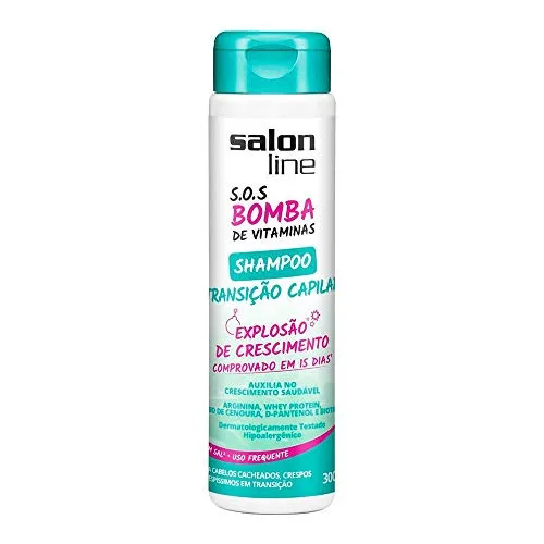 Shampoo Sos Bomba Transicao Capilar 300ml - SALON LINE - Higiene E Beleza
